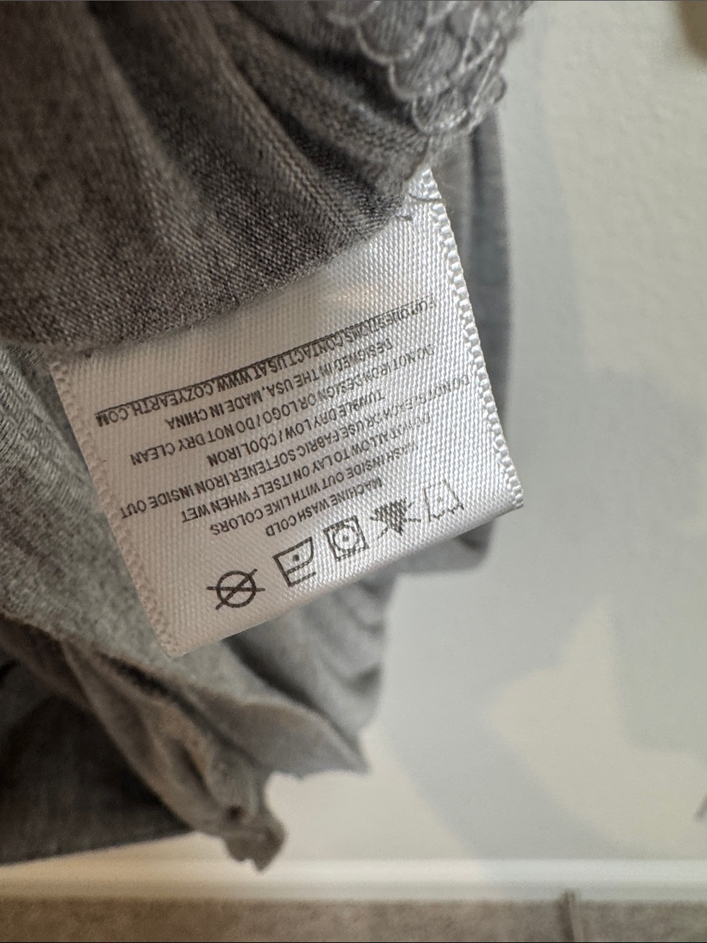 Cozy Earth Light Grey Robe View 3